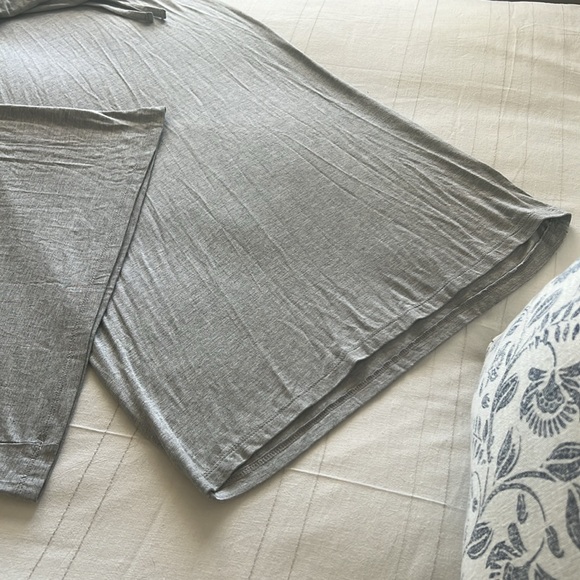 “Free to Flow” Jumpsuit Gray Thin Tie Strap Wide Leg New S - Picture 11 of 13